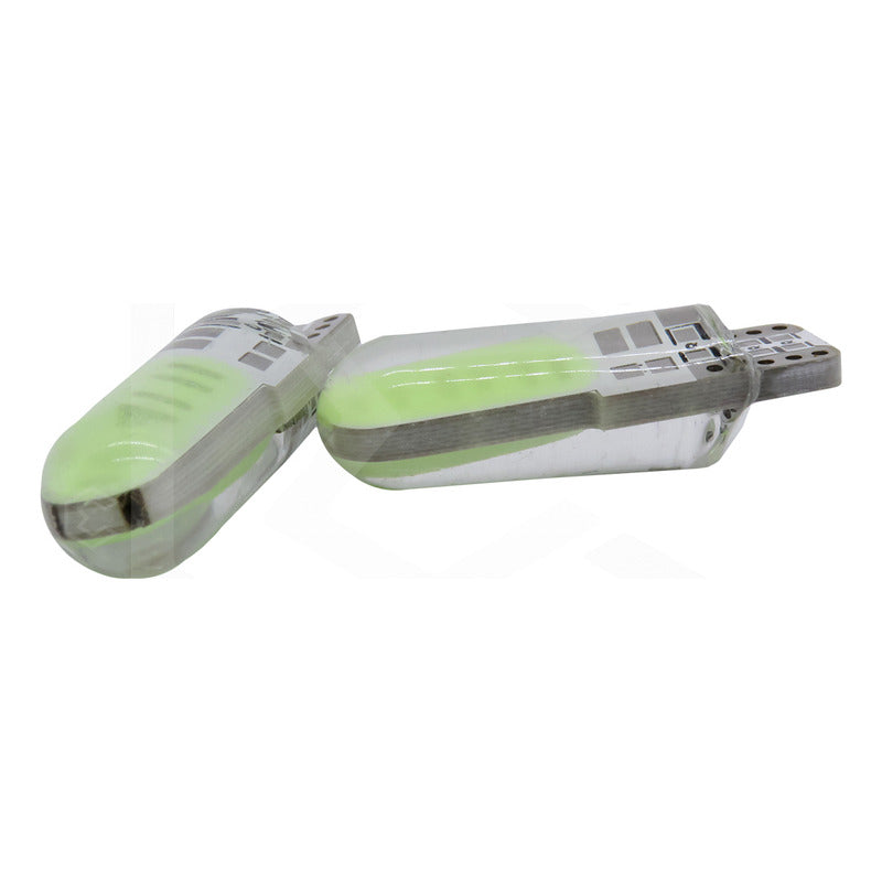 Par De Focos De Pellizco T10 12 Leds Cob Chip 80 Ma 12v