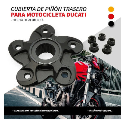 Cubierta De Piñon Trasero Con Tuercas Para Ducati 5 Birlos