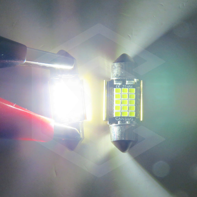 Par De Focos Luz Interior 27 Leds Canbus 31mm 36mm 39mm 41mm