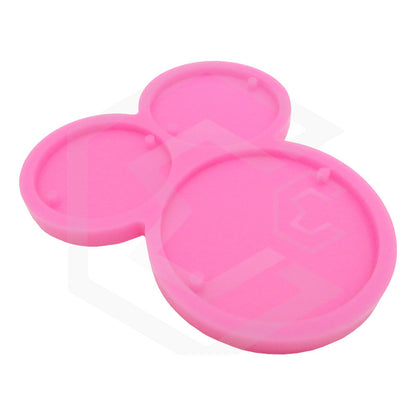 Moldes Circulo Calidad Premium Hacer Llaveros Resina 3 En 1.
