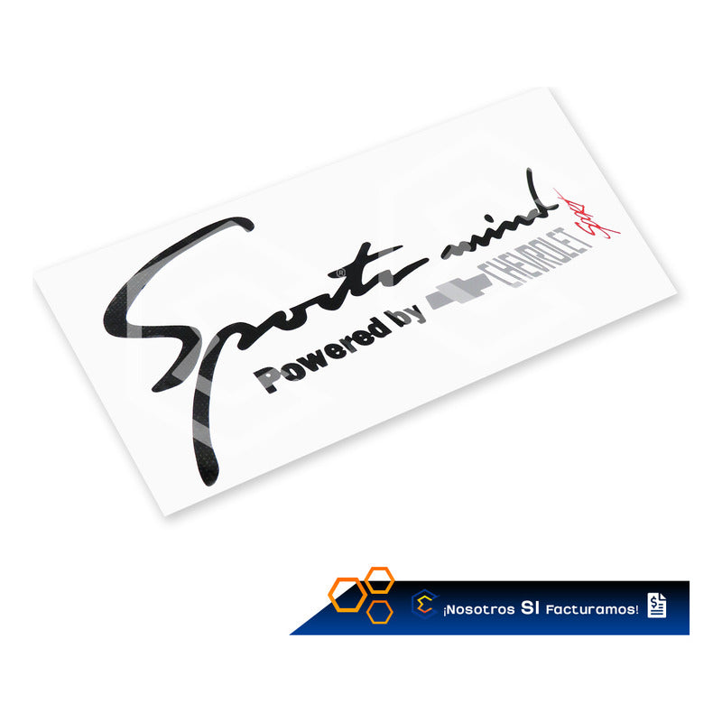 Calcomanía Sport Mind Chevrolet Sticker Vinil Auto Moto 25cm