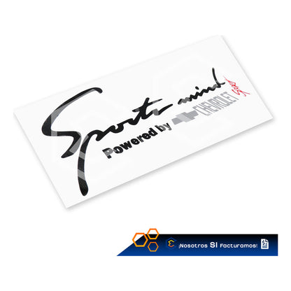 Calcomanía Sport Mind Chevrolet Sticker Vinil Auto Moto 25cm