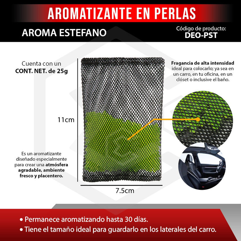 Aromatizante Para Auto Desodorante Perlas Casa Oficina 25grs