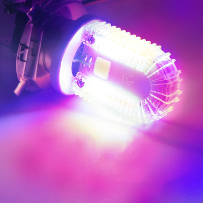 Foco Moto H4 108 Leds Cob Ba20d 6 Funciones 2 Caras Rgb H4