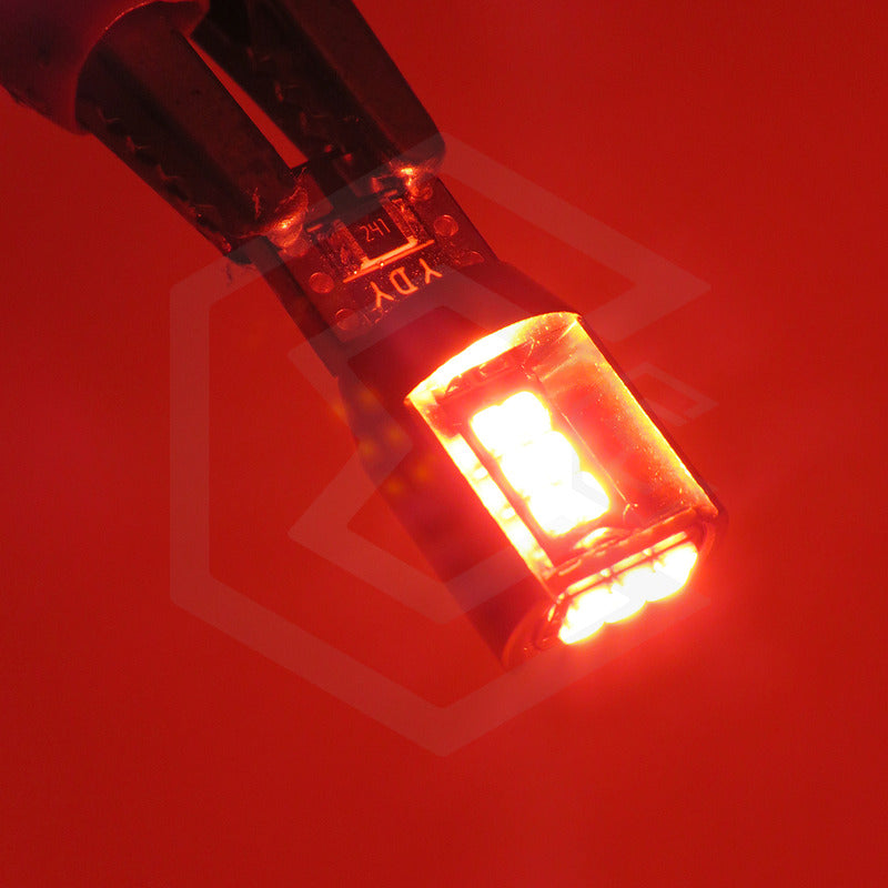 Kit De 10 Focos De Pellizco T10 18 Leds Canbus Aluminio 12v