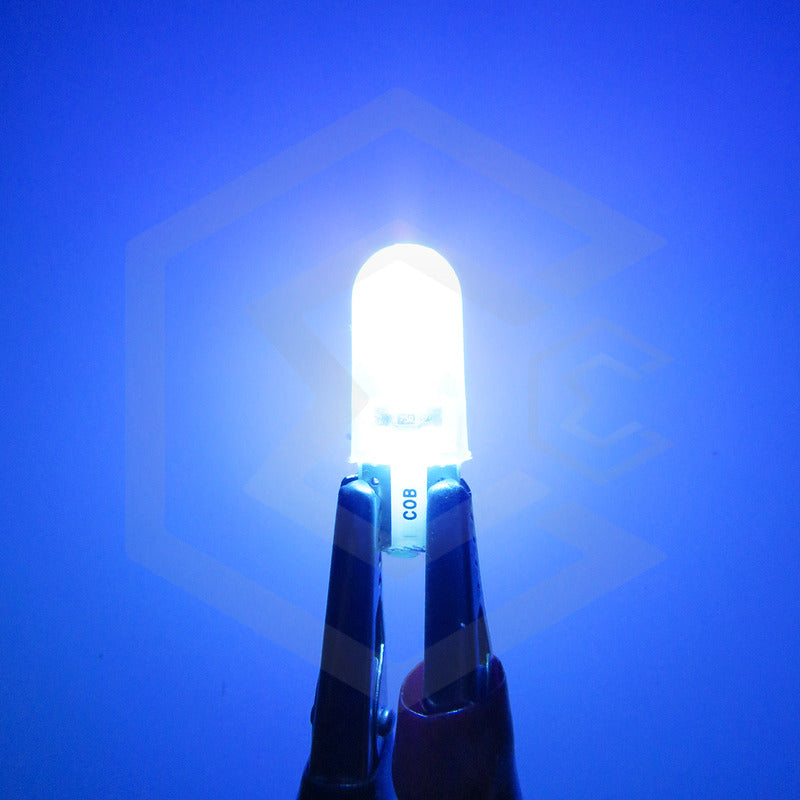 Kit 5 Pares Focos Led Cob Grande Pellizco T10 Silicon Auto