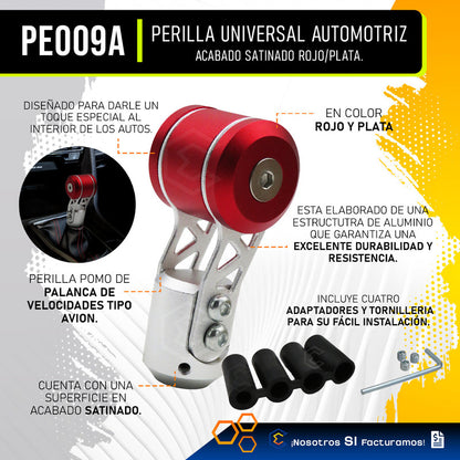 Perilla Pomo Palanca Universal Cambios Automotriz Tipo Avion