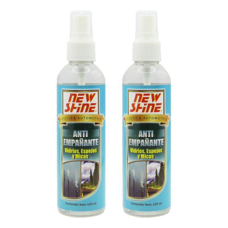 2 Antiempañante Vidrios Espejos Y Micas Cascos Cristales Transparente