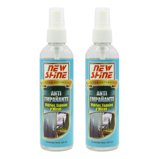 2 Antiempañante Vidrios Espejos Y Micas Cascos Cristales Transparente