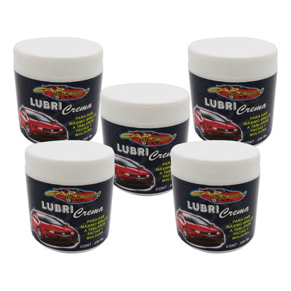 5 Abrillantador Automotriz De Tableros Facias Molduras 250ml Beige