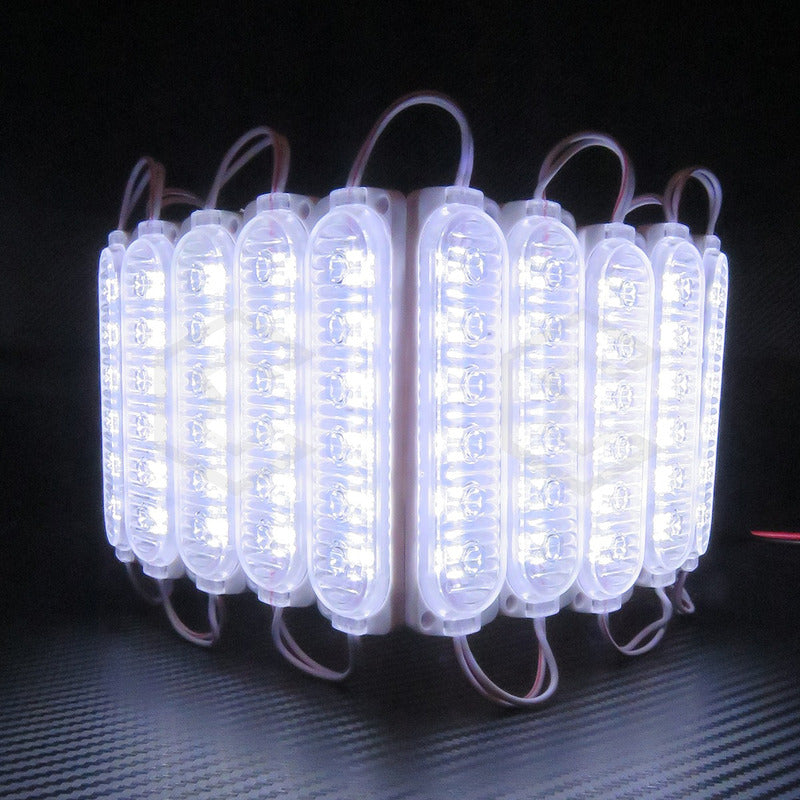 20 Módulos 6 Led Acrilico Alta Intensidad Color A Elegir 12v