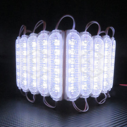20 Módulos 6 Led Acrilico Alta Intensidad Color A Elegir 12v