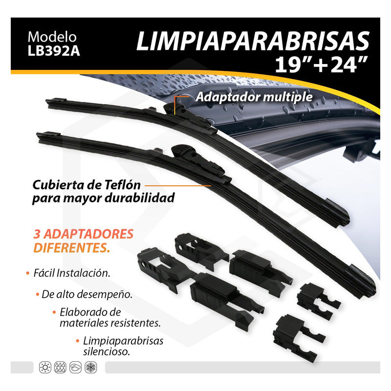 Pluma Limpiaparabrisa Tipo Banana Auto Camión Varias Medidas
