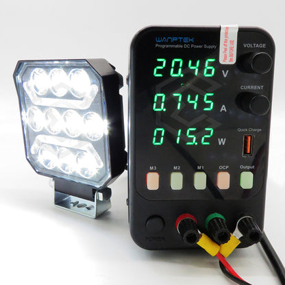 Par Faros 28 Leds Cuadrado Bicolor 10 Lupas 3 Funcion 10-30v