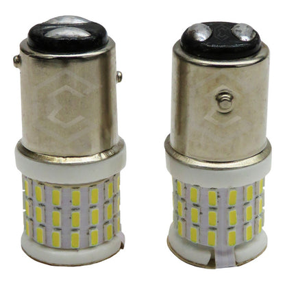 Par De Focos 1157 1034 2 Polos Canbus 57 Hiperled Fijo 12v