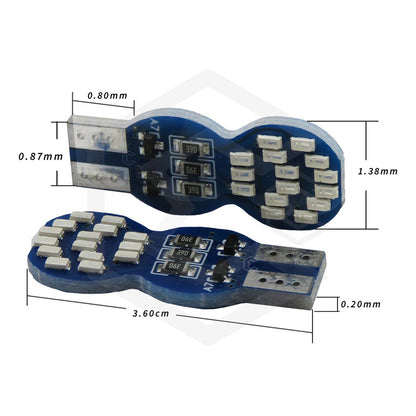 10 Foco De Pellizco T10 30 Led Secuencial Stop Direccional T