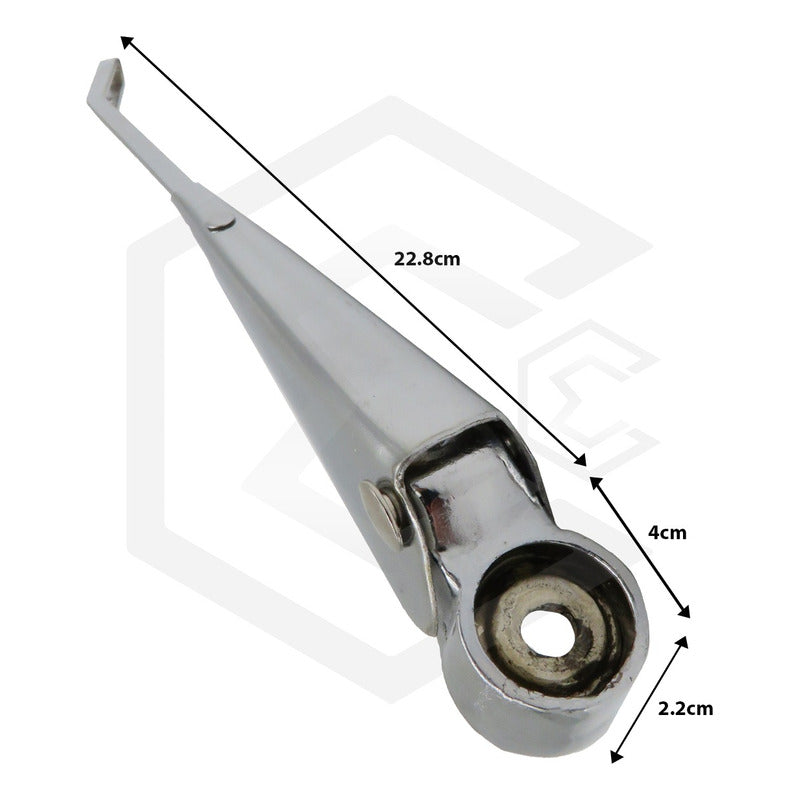 Jgo Par Brazo Limpia Parabrisas Cromo Volkswagen Vocho Sedan Derecho