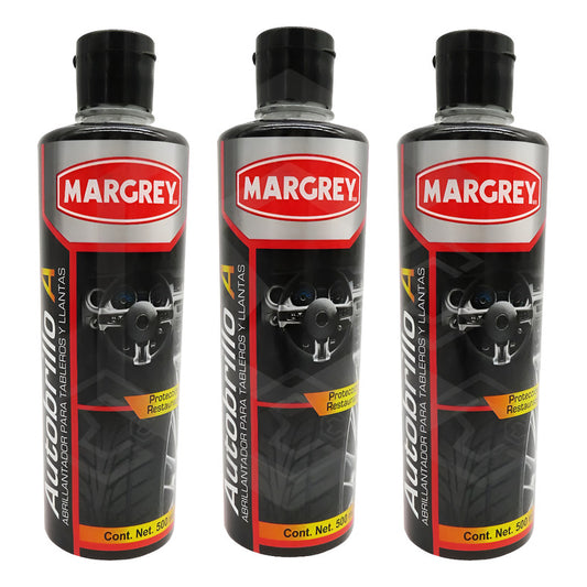 3autobrilloa 500ml Abrillanta Protege Tablero Llanta Margrey Transparente