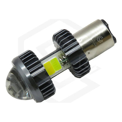 Foco Moto H4 Lupa Proyector Ba20d Bicolor 66 Led 2 Funcion T