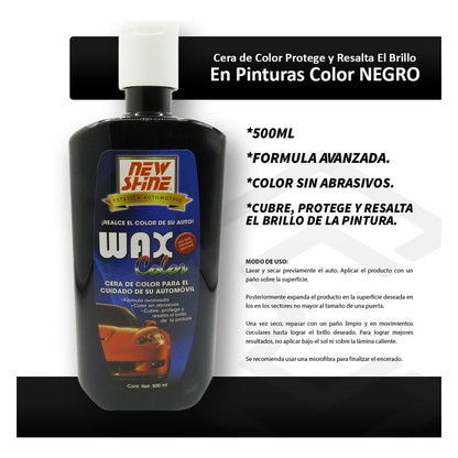 2 Cera Wax De Color Proteje Y Resalta El Brillo En Pintura