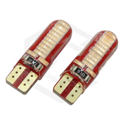 Kit 10 Focos De Pellizco T10 W5w 24 Leds Canbus 12v Fijo