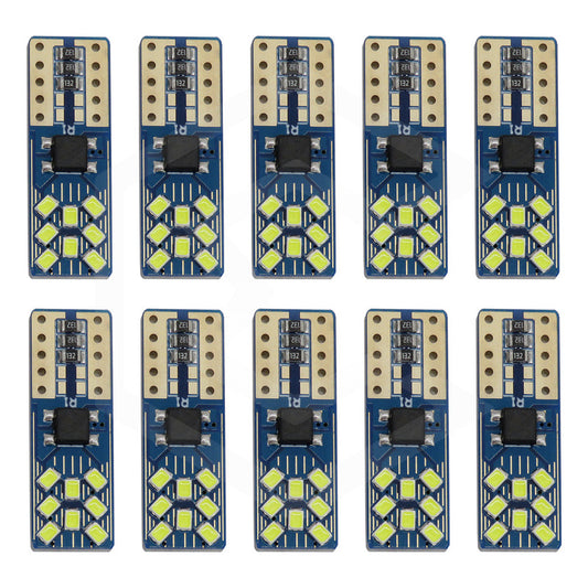Kit De 10 Focos Pellizco T10 16 Leds Doble Polaridad Canbus