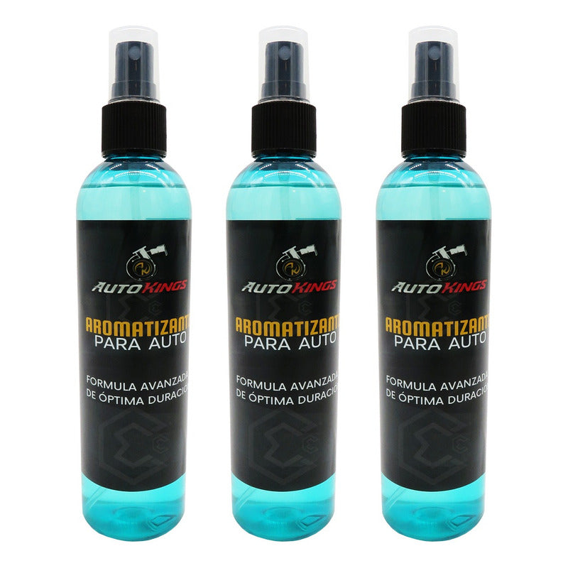3 Aromatizante P Auto Desodorante Liquido Casa Oficina 270ml