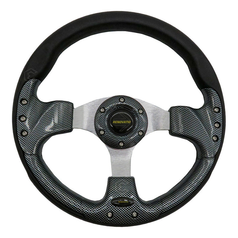 Volante Deportivo Universal De Metal Con 8 Pernos 320mm