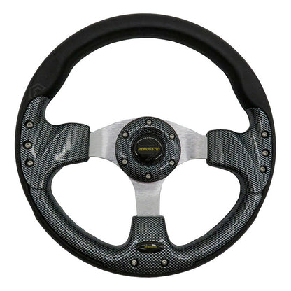 Volante Deportivo Universal De Metal Con 8 Pernos 320mm