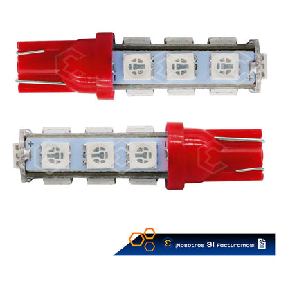 Par De Focos Pellizco 13 Leds 5050 T10-158 Cuartos Stop 12v