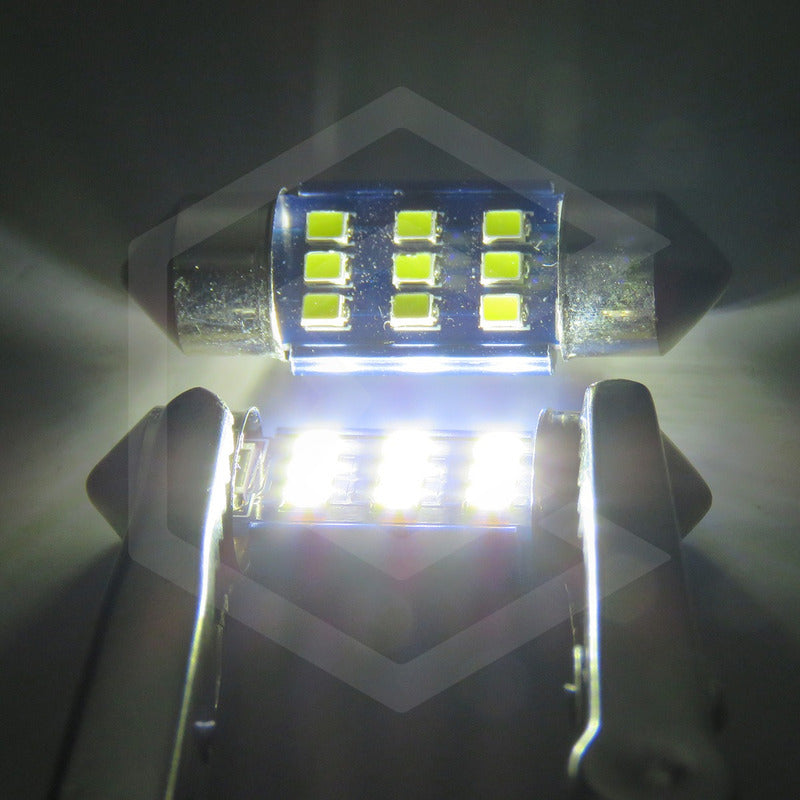 Par De Focos Luz Interior 18 Leds Canbus 31mm 36mm 39mm 41mm