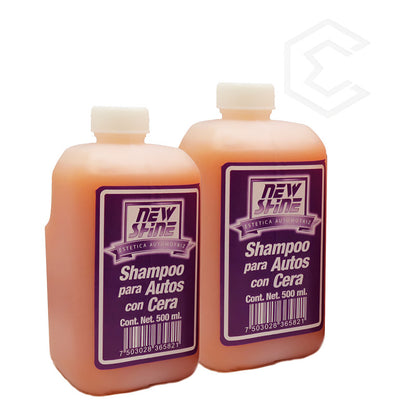 2 Shampoo Para Auto Con Cera Excelente Brillo 500ml