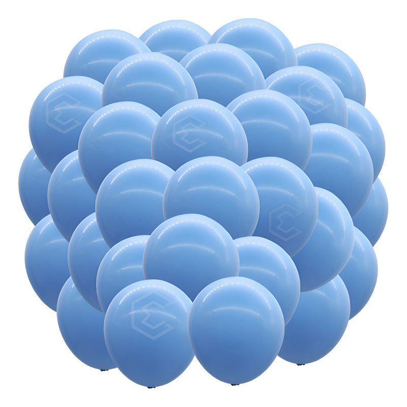Bolsa 25 Globos Azul Claro Brillosos #18 Fiesta Bodas Latex Azul Claro