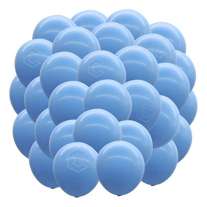 Bolsa 25 Globos Azul Claro Brillosos #18 Fiesta Bodas Latex Azul Claro