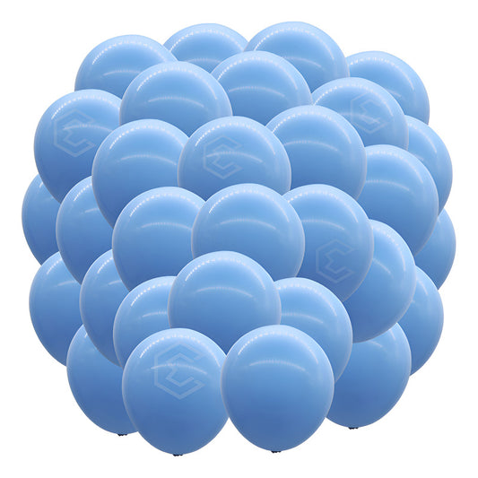 Bolsa 25 Globos Azul Claro Brillosos #18 Fiesta Bodas Latex Azul Claro