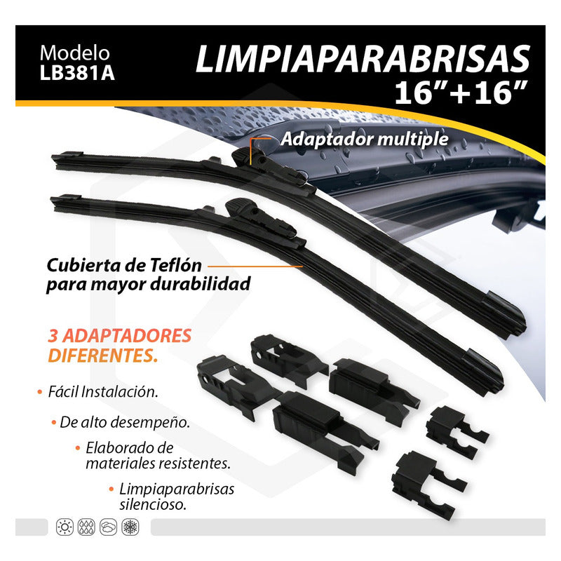Pluma Limpiaparabrisa Tipo Banana Auto Camión Varias Medidas
