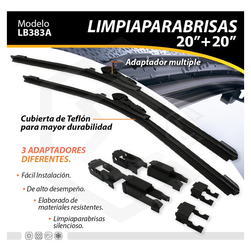 Pluma Limpiaparabrisa Tipo Banana Auto Camión Varias Medidas