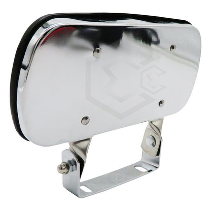 1 Espejo Lateral Universal Trailer Camion Cromado Banquetero