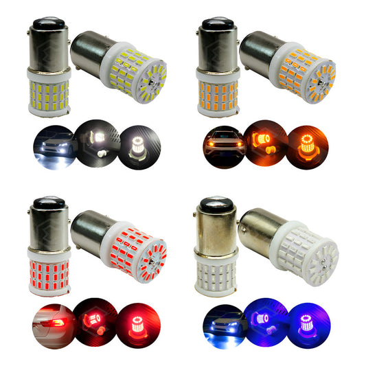 Par De Focos 1157 1034 2 Polos Canbus 57 Hiperled Fijo 12v