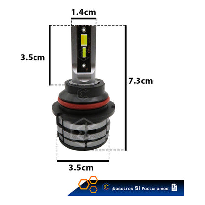 Kit Focos Led 9004 Ventilador Alta Y Baja Tricolor 18,000lm 9004