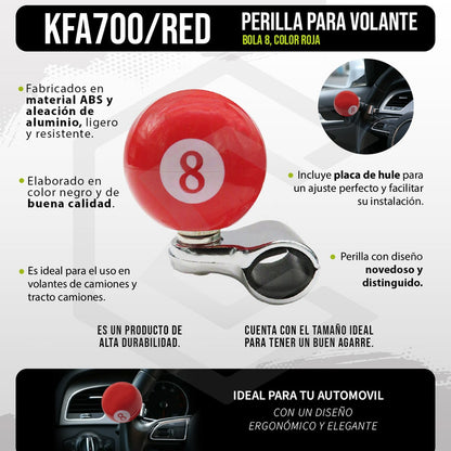 Perilla Manija Giratoria Volante Universal Bola De Billar