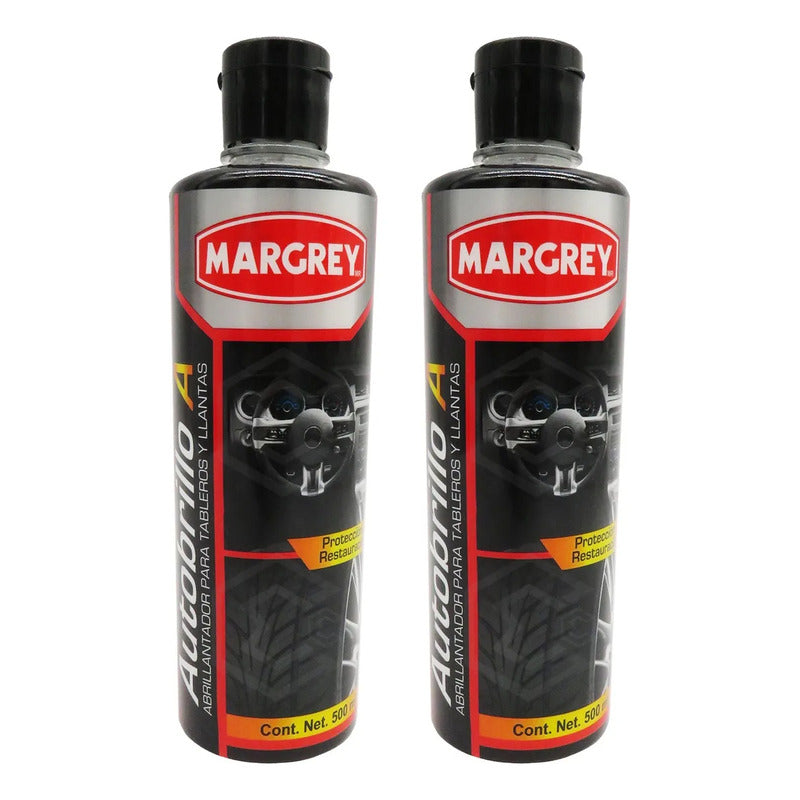 2autobrilloa 500ml Abrillanta Protege Tablero Llanta Margrey Blanco