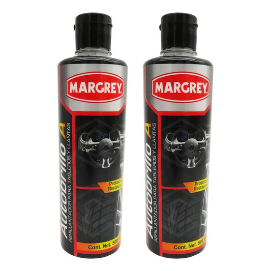 2autobrilloa 500ml Abrillanta Protege Tablero Llanta Margrey Blanco