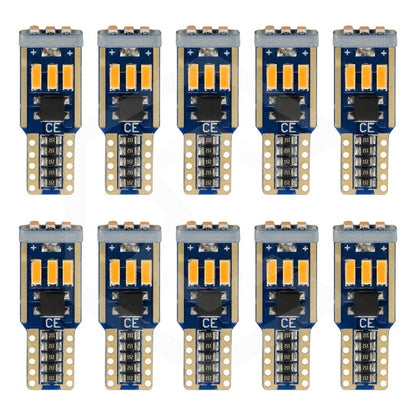 Kit 10 Focos De Pellizco T10 9 Leds Canbus No Error 4014 12v