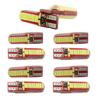 Kit 10 Focos De Pellizco T10 W5w 24 Leds Canbus 12v Fijo