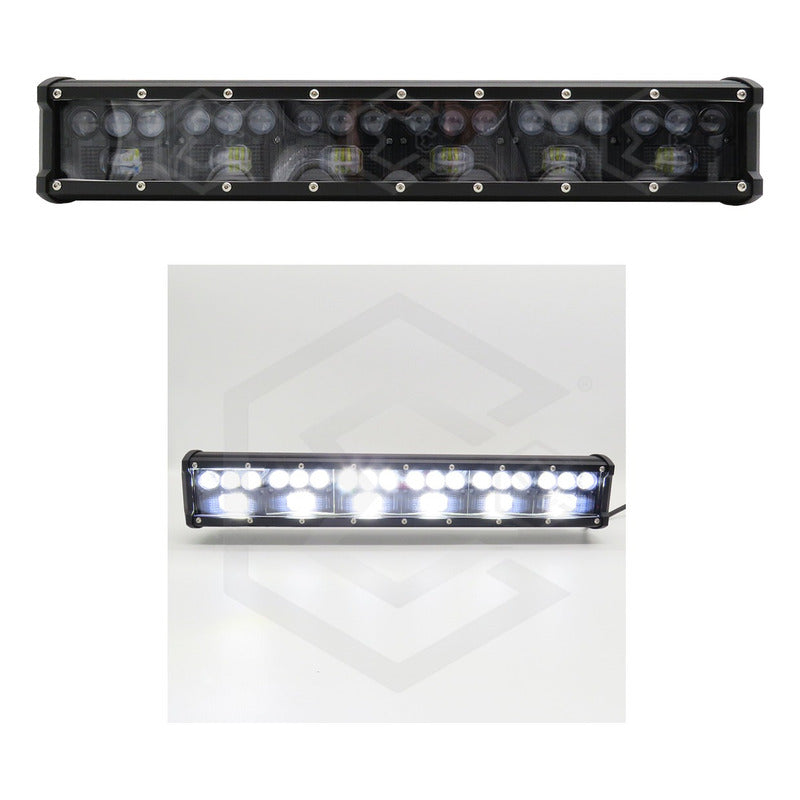Barra 24 Hiperleds Funcion Blanco Fijo 17'' 21,000lm 12-24v