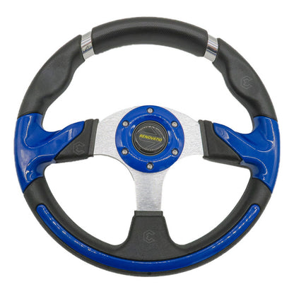 Volante Deportivo Universal De Metal Con Agarre En Cromo