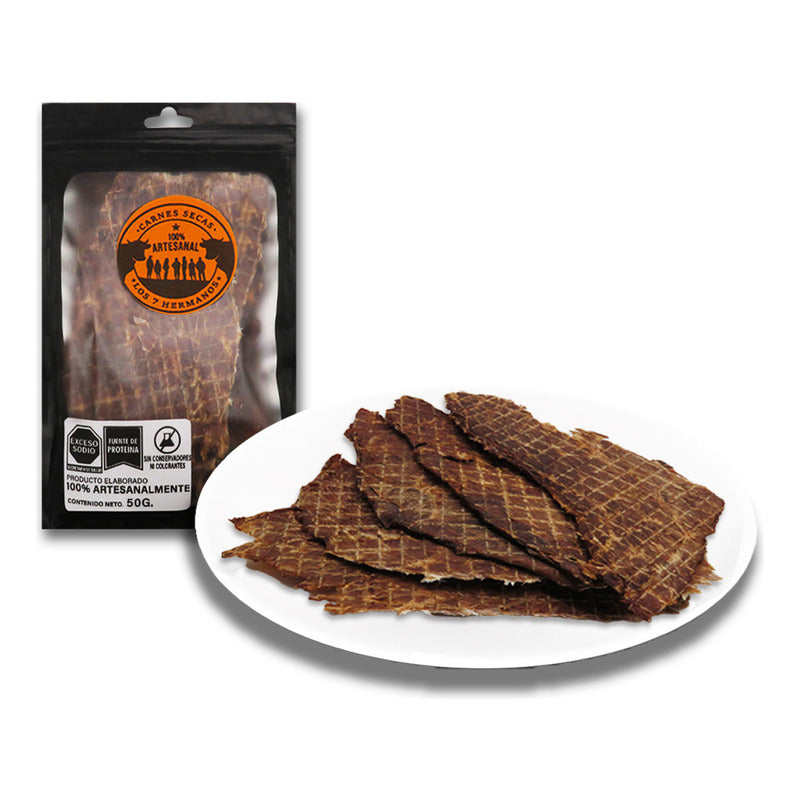 Carne Seca Laminada Artesanal De Res Salsa Cerveza Snack 50g