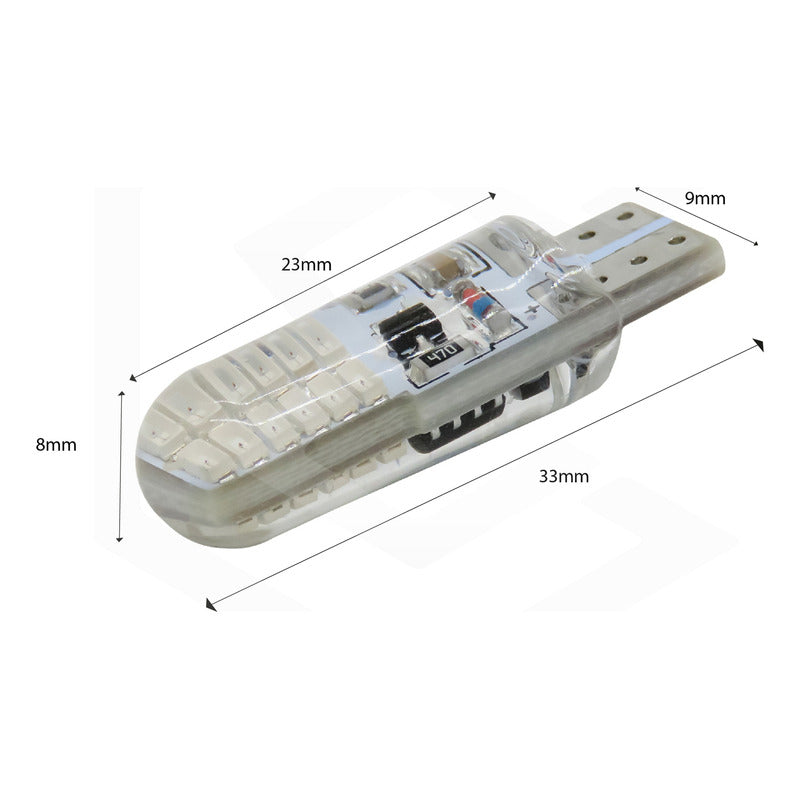 Kit De 50 Focos De Pellizco 24 Leds Canbus Fijo+estrobo 12v