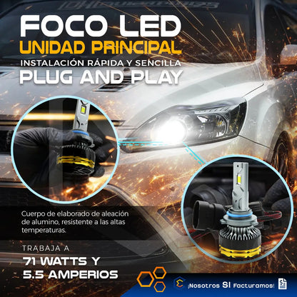 2 Focos Led 9006 Canbus Ventilador Alta Baja 28,000lm 9-36v 9006